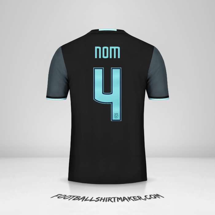 Maillot AFC Ajax 2016/17 Extérieur -  nom - 4