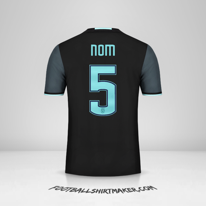 Maillot AFC Ajax 2016/17 Extérieur -  nom - 5