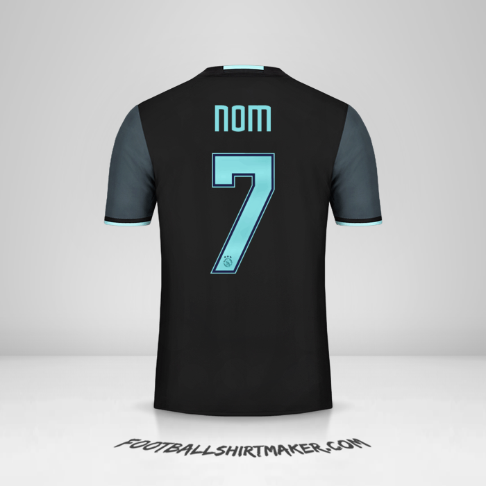 Maillot AFC Ajax 2016/17 Extérieur -  nom - 7