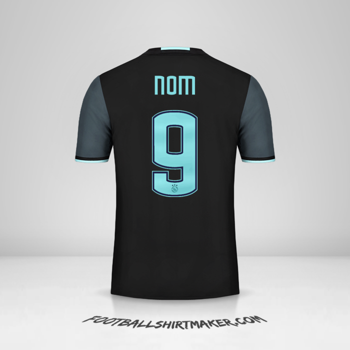 Maillot AFC Ajax 2016/17 Extérieur -  nom - 9