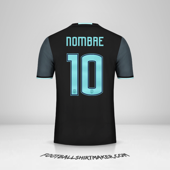 Jersey AFC Ajax 2016/17 Visita -  nombre - 10