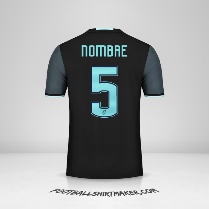 Jersey AFC Ajax 2016/17 Visita -  nombre - 5