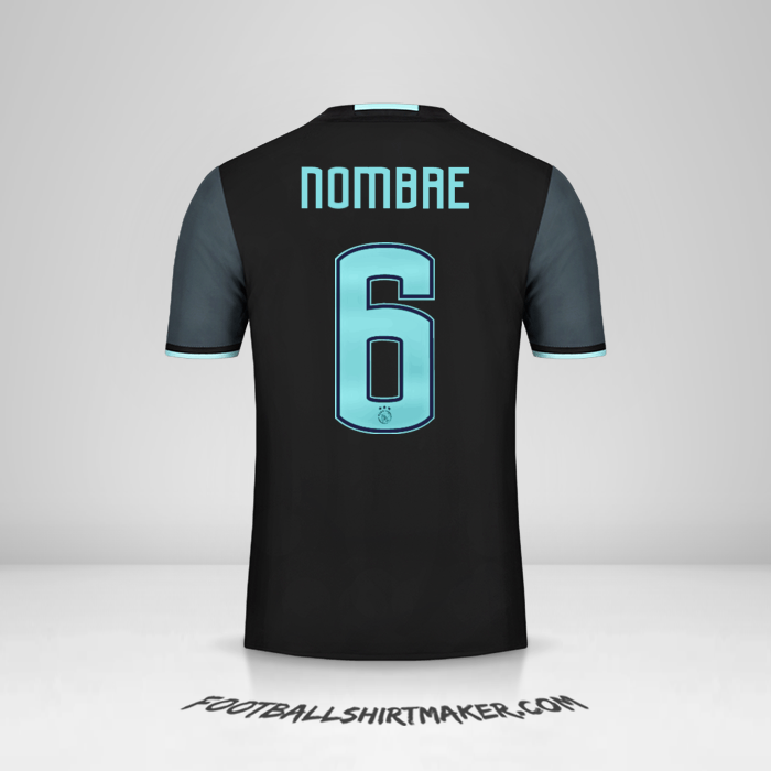 Camiseta AFC Ajax 2016/17 Visita -  nombre - 6