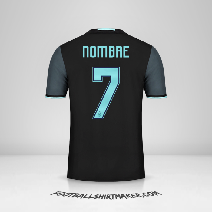 Jersey AFC Ajax 2016/17 Visita -  nombre - 7