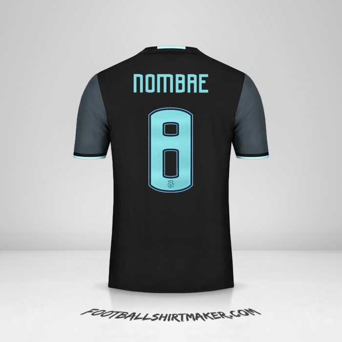 Jersey AFC Ajax 2016/17 Visita -  nombre - 8