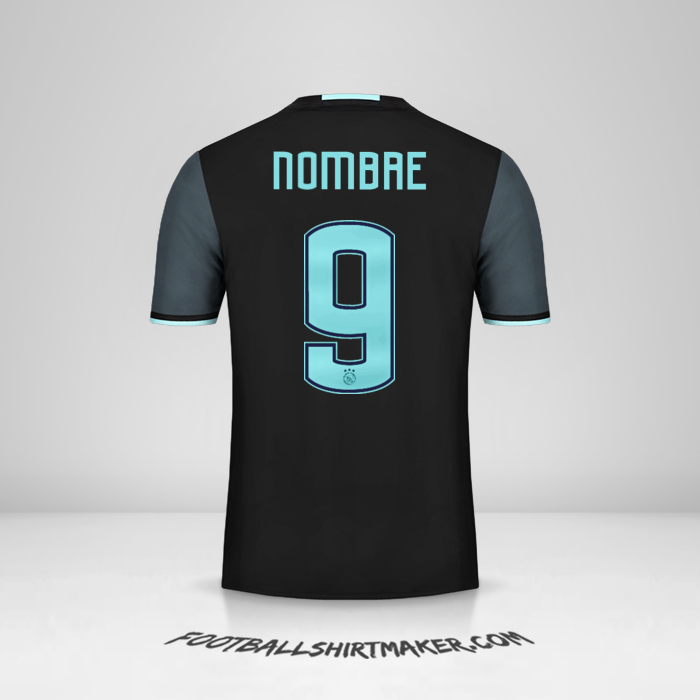 Jersey AFC Ajax 2016/17 Visita -  nombre - 9