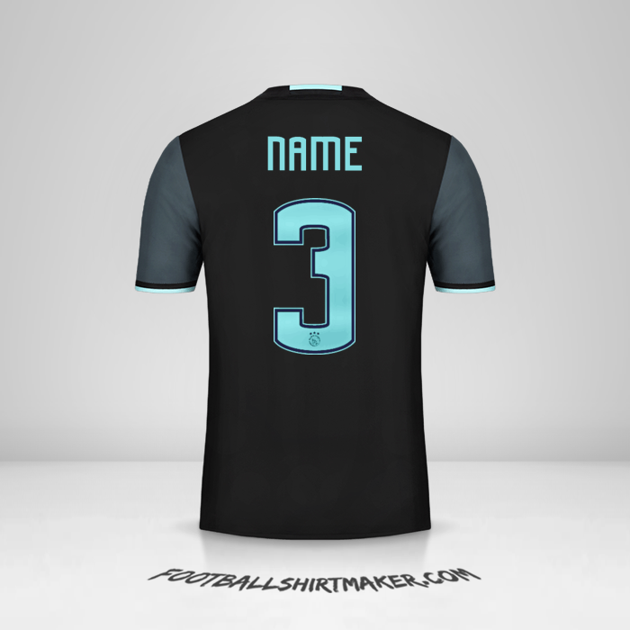 Shirt AFC Ajax 2016/17 Away -  name - 3