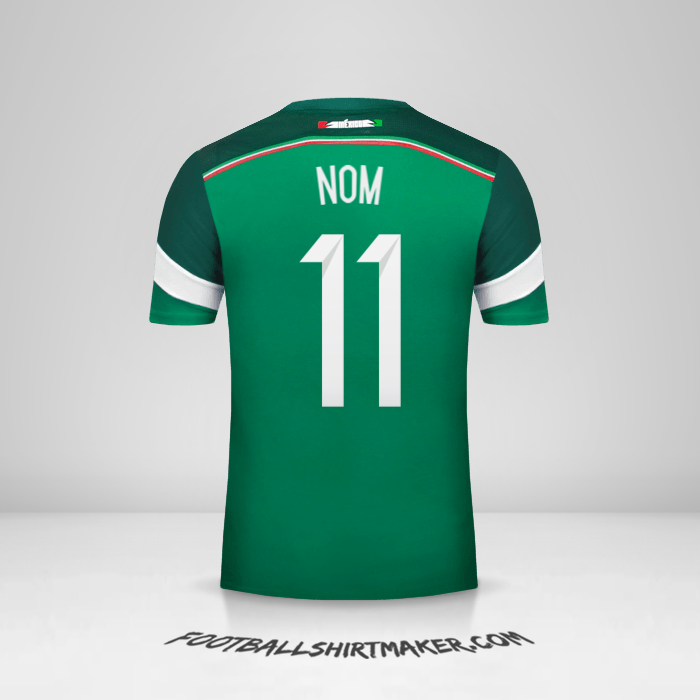 Maillot Mexique 2014 -  nom - 11