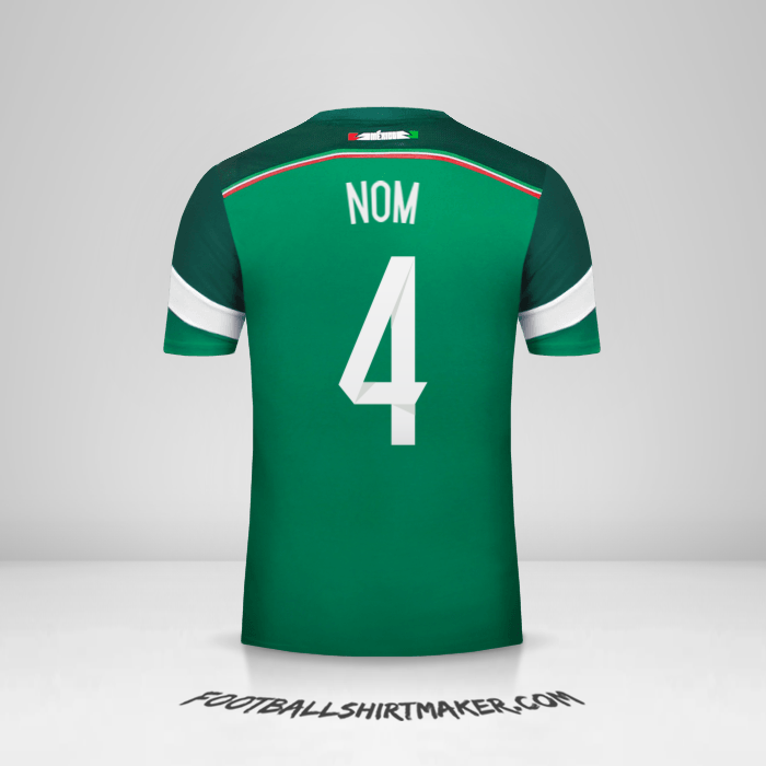 Maillot Mexique 2014 -  nom - 4