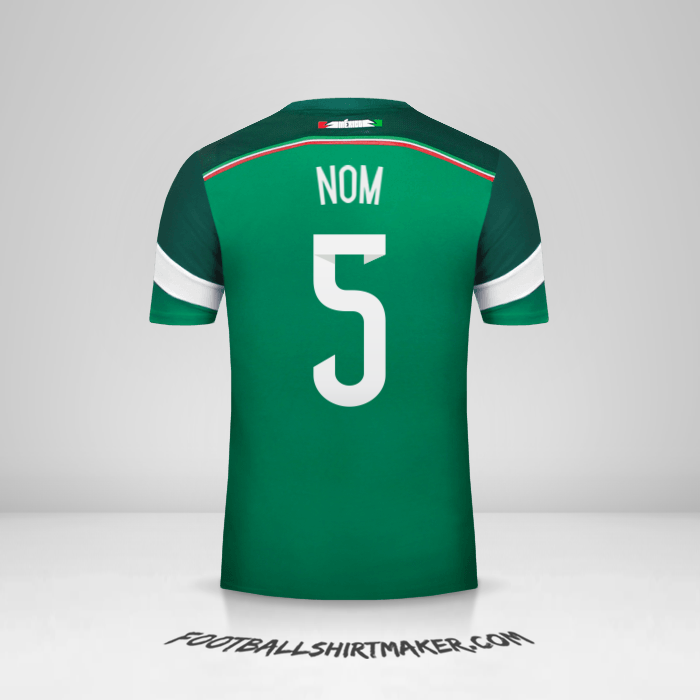 Maillot Mexique 2014 -  nom - 5