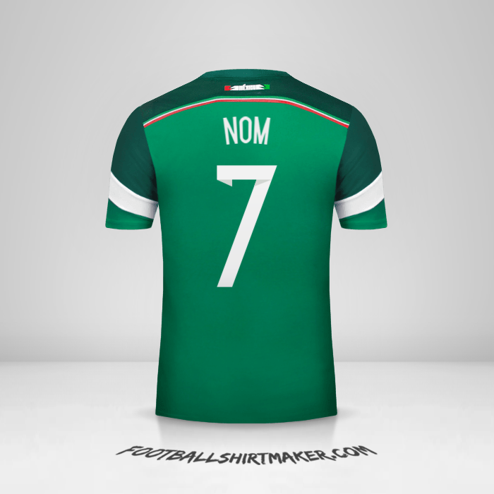 Maillot Mexique 2014 -  nom - 7