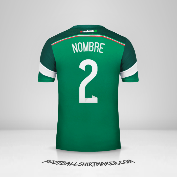 Jersey Mexico 2014 -  nombre - 2