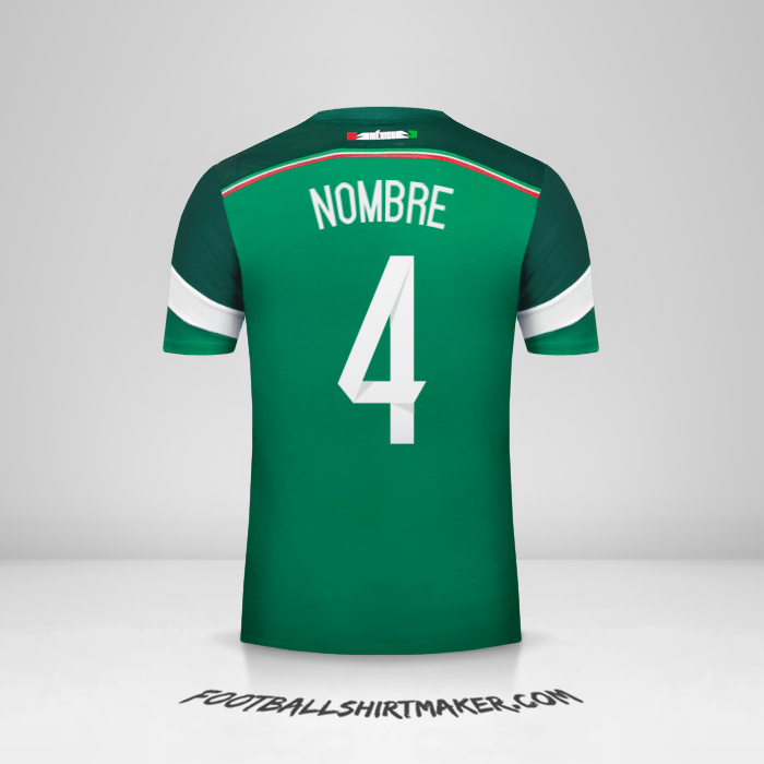 Camiseta Mexico 2014 -  nombre - 4