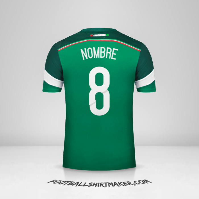Jersey Mexico 2014 -  nombre - 8