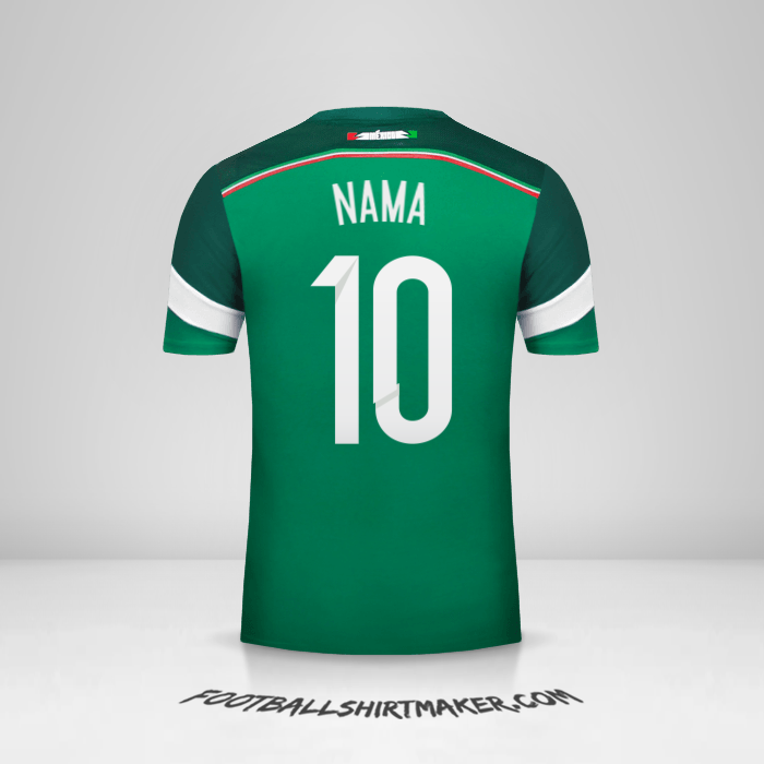 Jersey Meksiko 2014 -  nama - 10