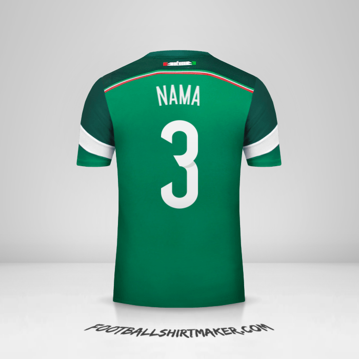 Jersey Meksiko 2014 -  nama - 3
