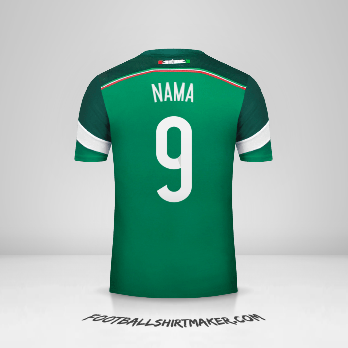 Jersey Meksiko 2014 -  nama - 9