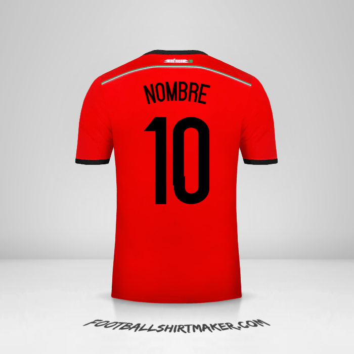Jersey Mexico 2014 Visita -  nombre - 10