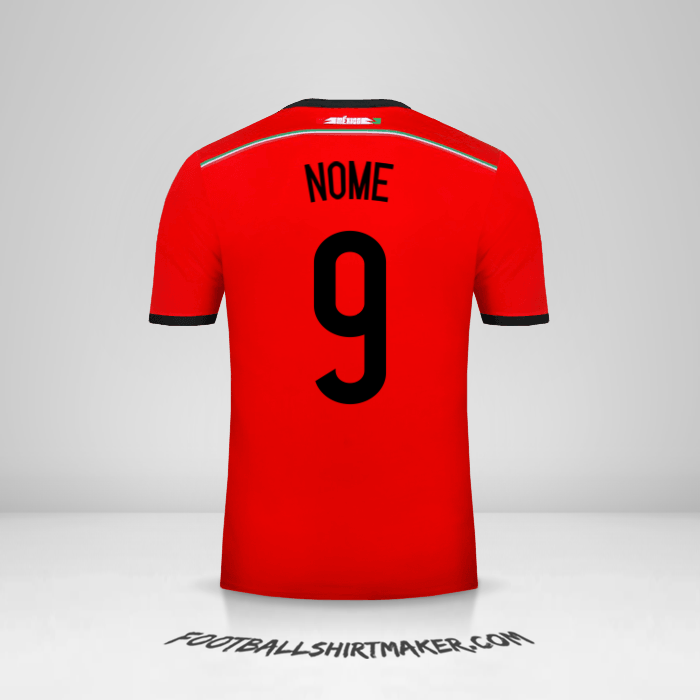 Camisola México 2014 Alternativa -  nome - 9