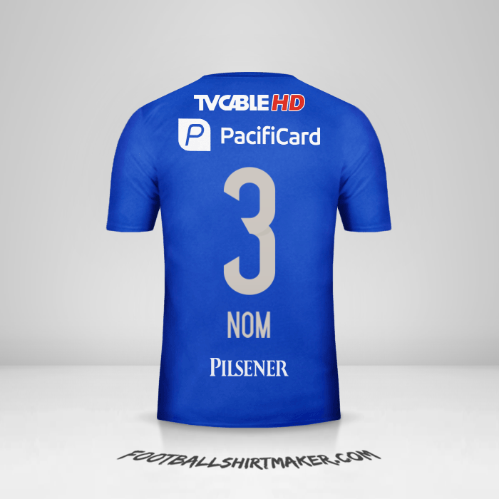 Maillot Emelec 2016 -  nom - 3