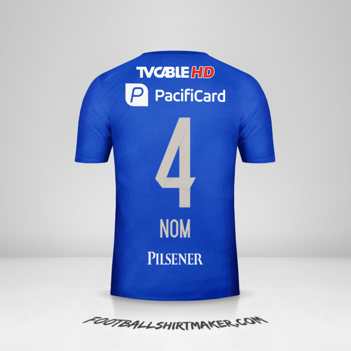 Maillot Emelec 2016 -  nom - 4