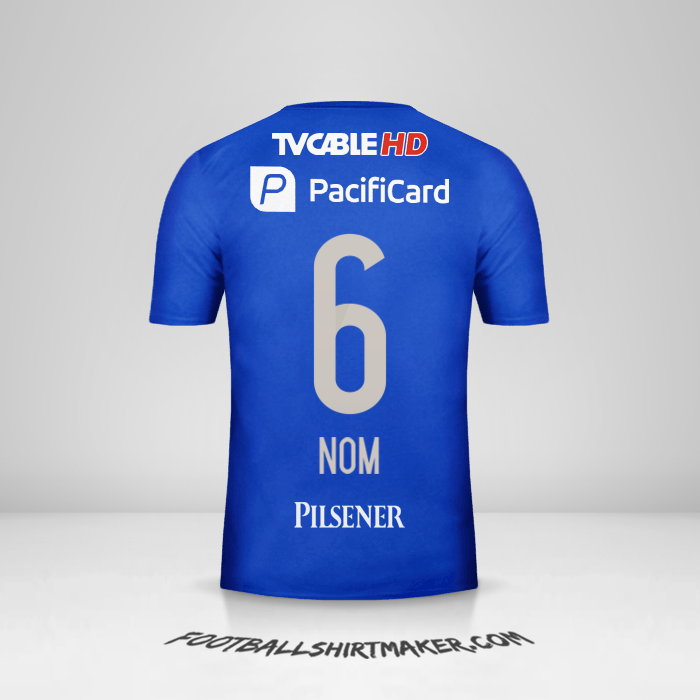 Maillot Emelec 2016 -  nom - 6