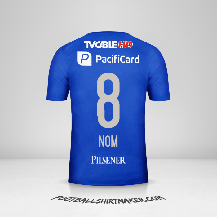Maillot Emelec 2016 -  nom - 8
