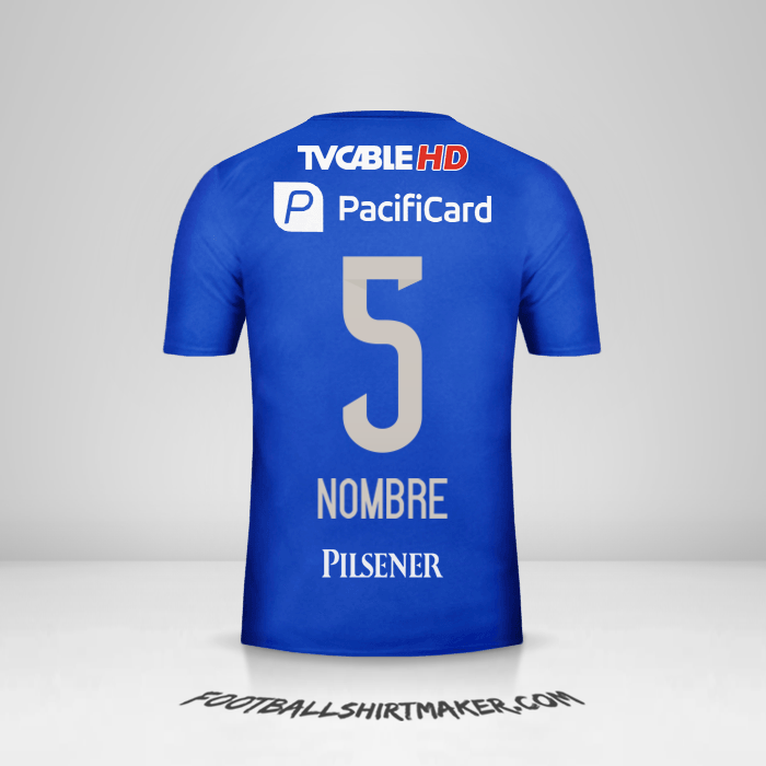 Camiseta Emelec 2016 -  nombre - 5