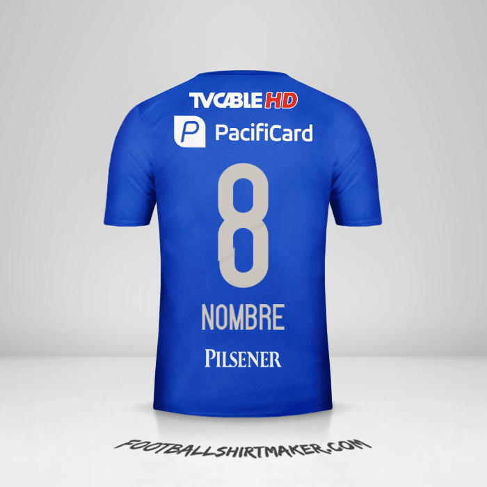 Camiseta Emelec 2016 -  nombre - 8