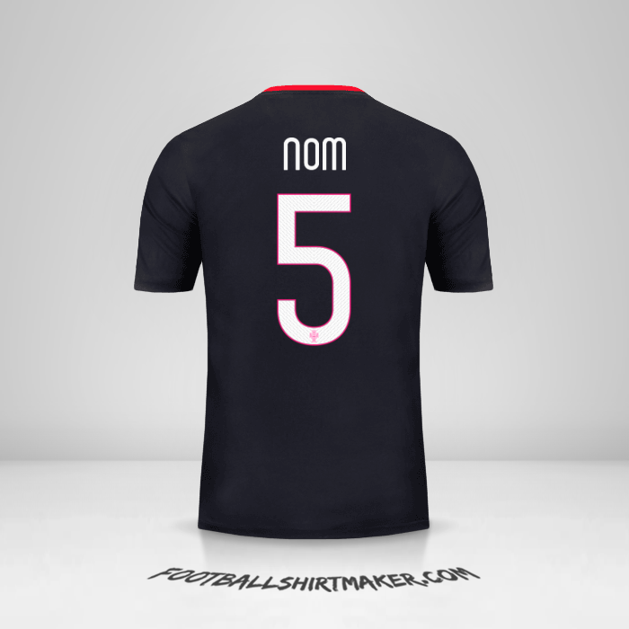 Maillot Portugal 2015 Extérieur -  nom - 5