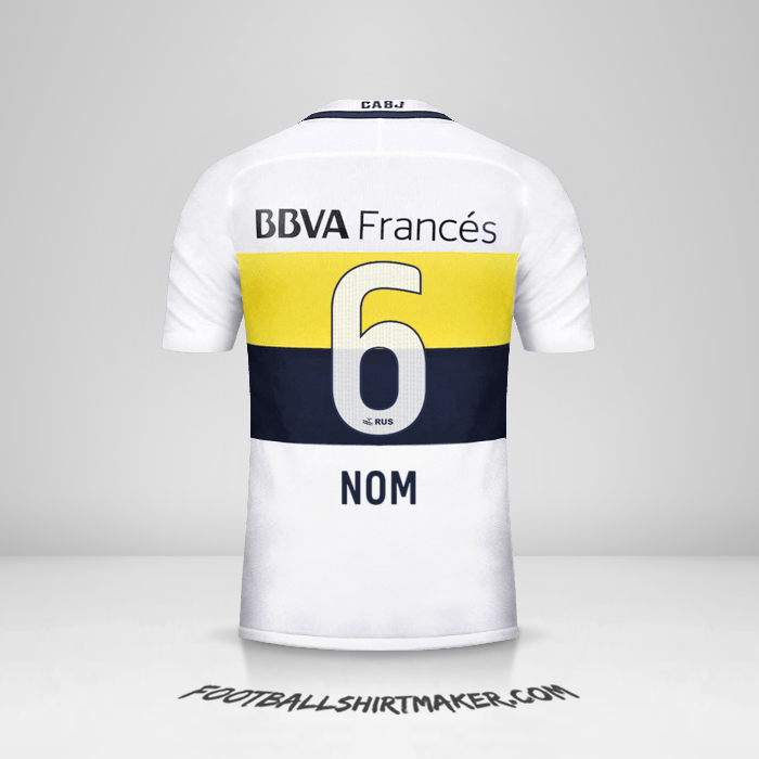 Maillot Boca Juniors 2016/17 Extérieur -  nom - 6