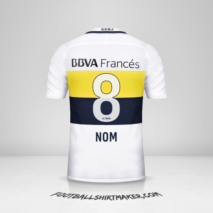 Maillot Boca Juniors 2016/17 Extérieur -  nom - 8