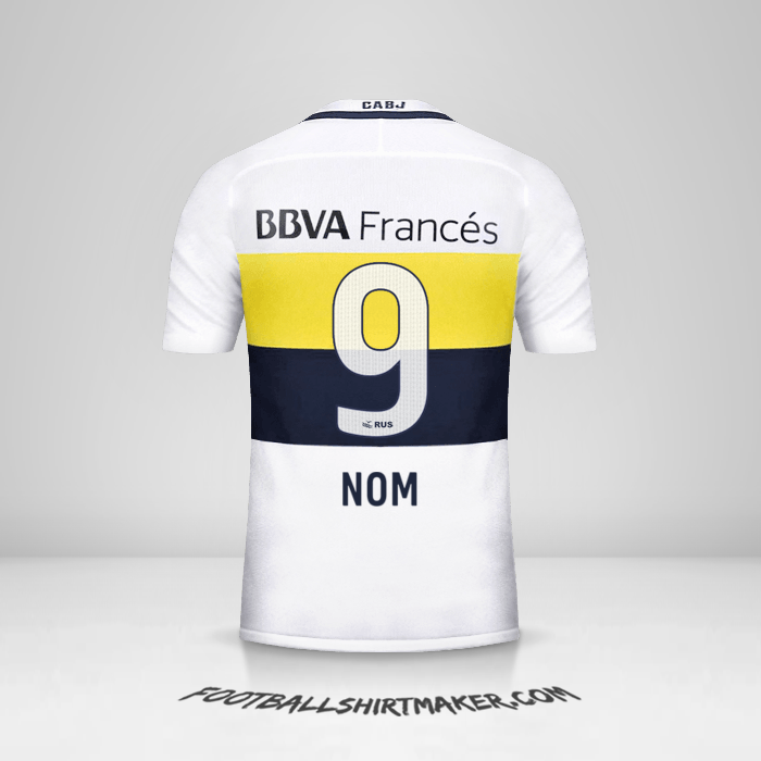Maillot Boca Juniors 2016/17 Extérieur -  nom - 9