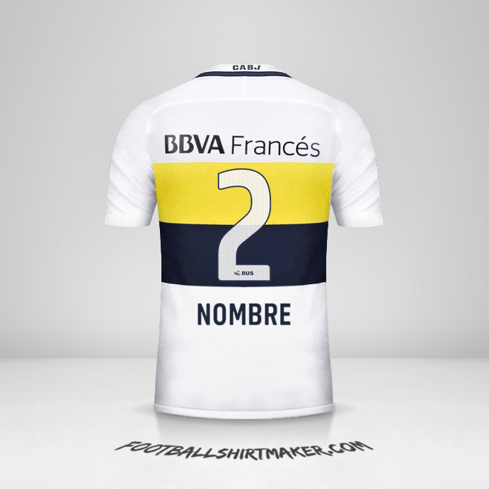 Jersey Boca Juniors 2016/17 Visita -  nombre - 2