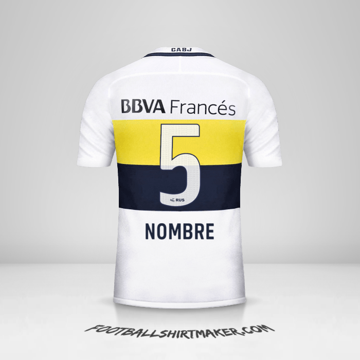 Jersey Boca Juniors 2016/17 Visita -  nombre - 5