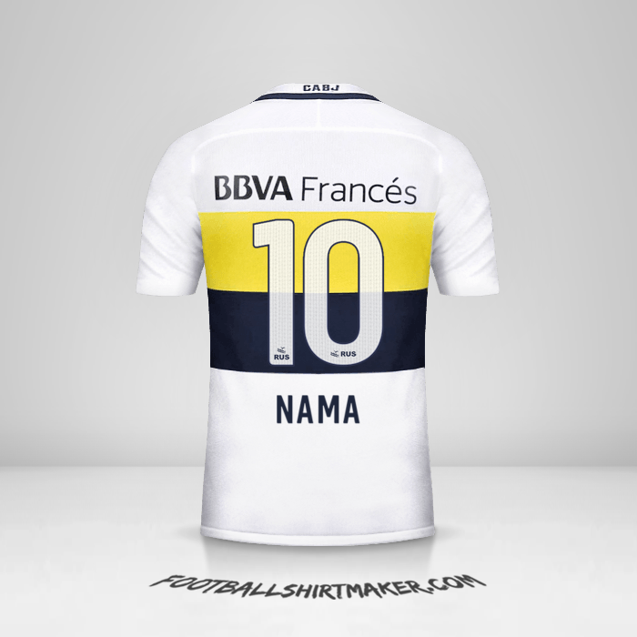 Jersey Boca Juniors 2016/17 Alternatif -  nama - 10