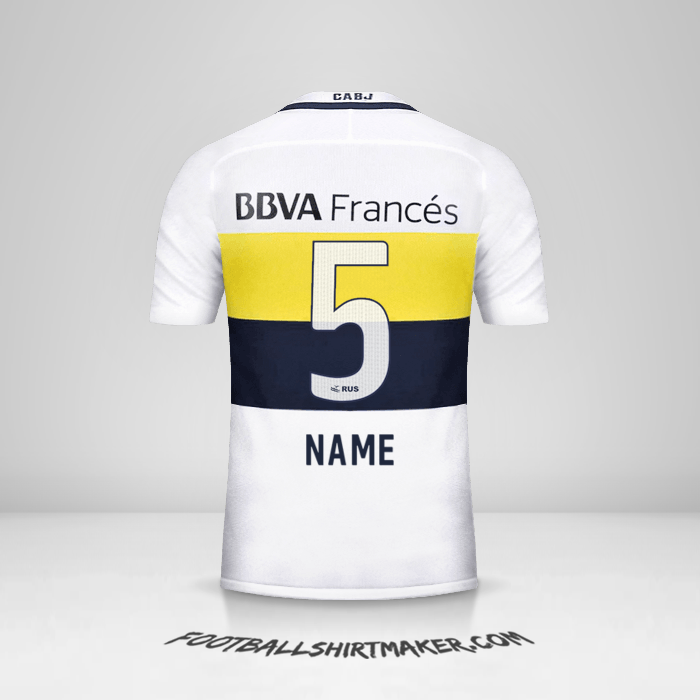 Jersey Boca Juniors 2016/17 Away -  name - 5