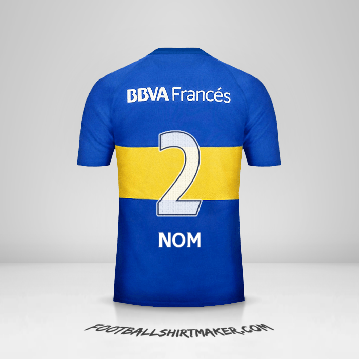 Maillot Boca Juniors 2016 -  nom - 2