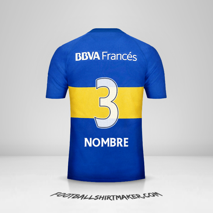 Jersey Boca Juniors 2016 -  nombre - 3