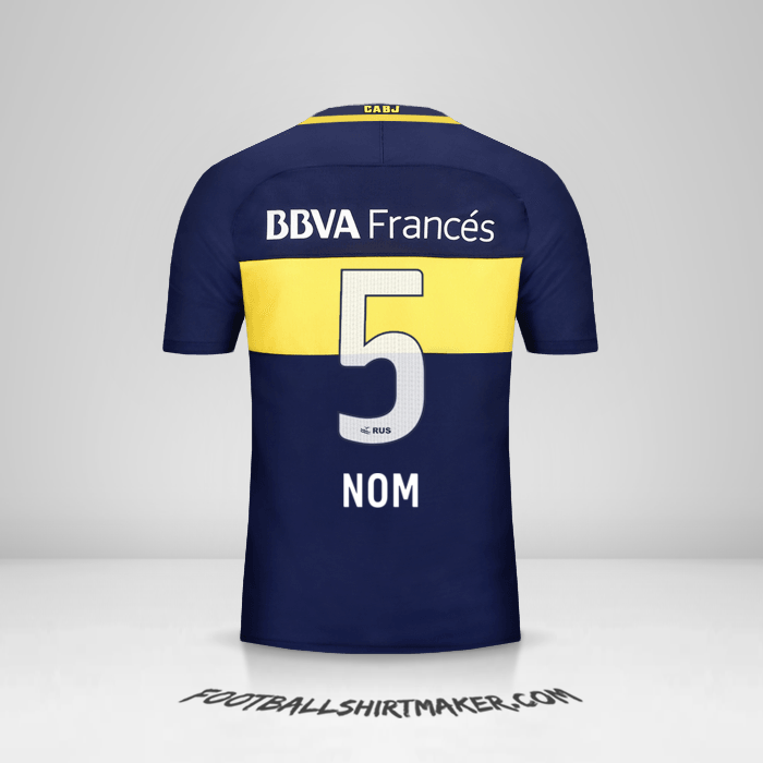 Maillot Boca Juniors 2016/17 -  nom - 5