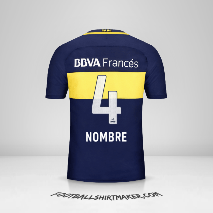 Camiseta Boca Juniors 2016/17 -  nombre - 4