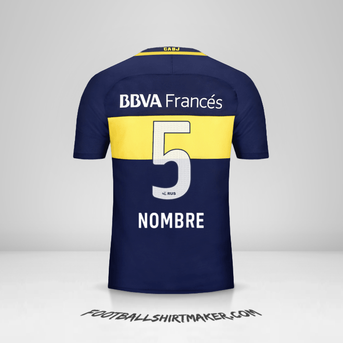 Camiseta Boca Juniors 2016/17 -  nombre - 5