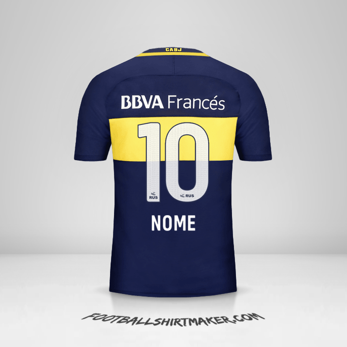 Camisa Boca Juniors 2016/17 -  nome - 10