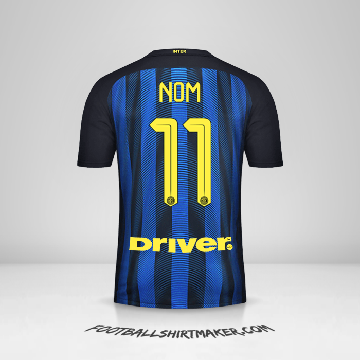 Maillot Inter 2016/17 -  nom - 11