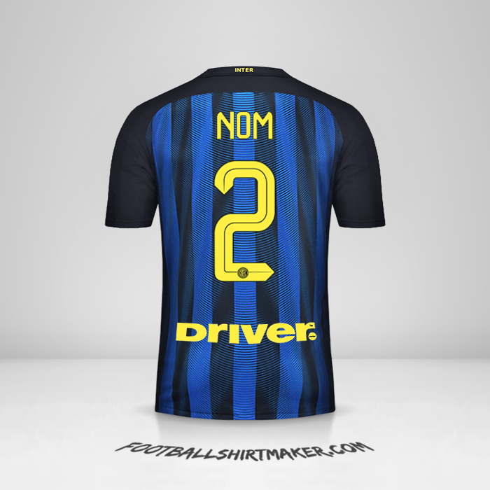 Maillot Inter 2016/17 -  nom - 2