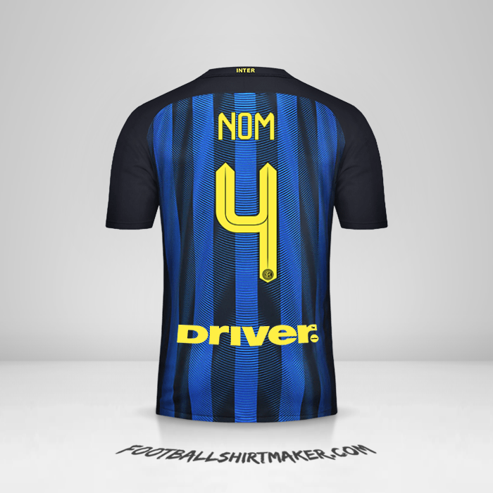 Maillot Inter 2016/17 -  nom - 4