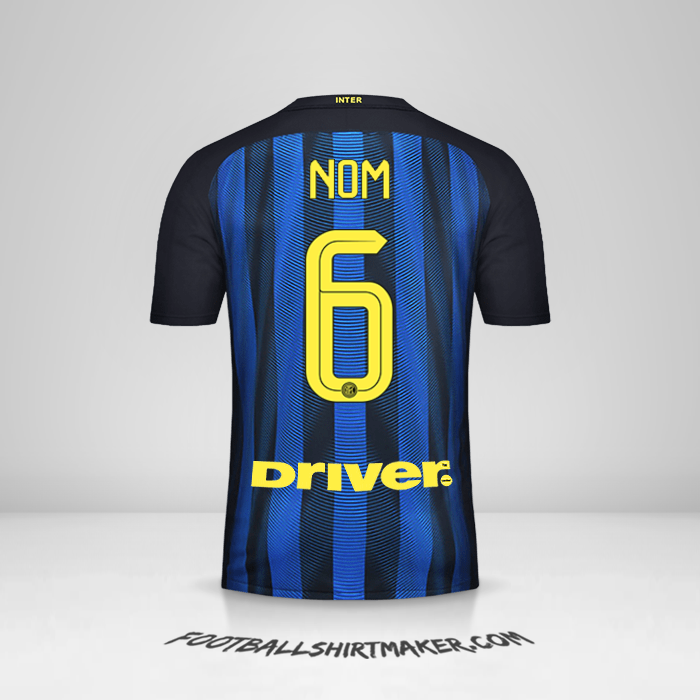 Maillot Inter 2016/17 -  nom - 6