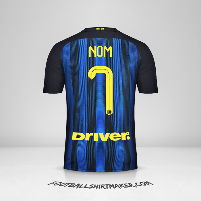 Maillot Inter 2016/17 -  nom - 7