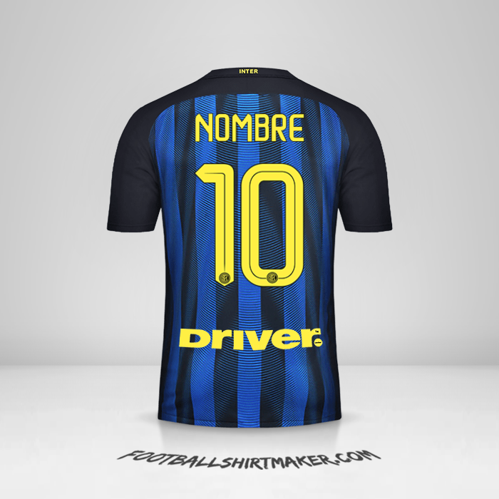 Jersey Inter 2016/17 -  nombre - 10