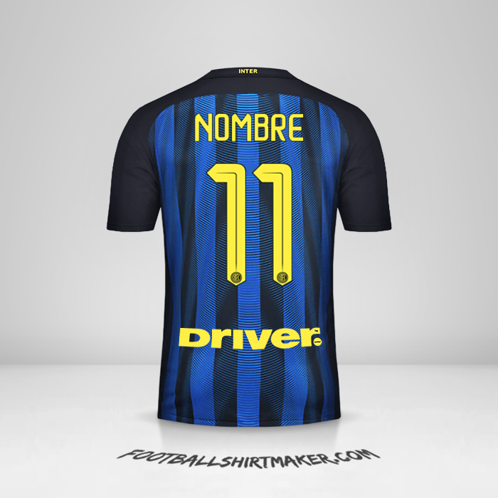 Jersey Inter 2016/17 -  nombre - 11